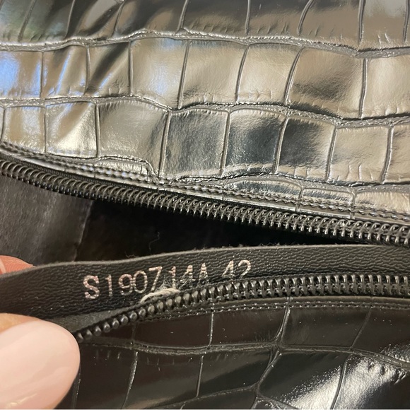 Onlymaker Pointed Toe Stone Pattern Kitten Heel Single Strap Booties EU 42/US 11 - Picture 15 of 16